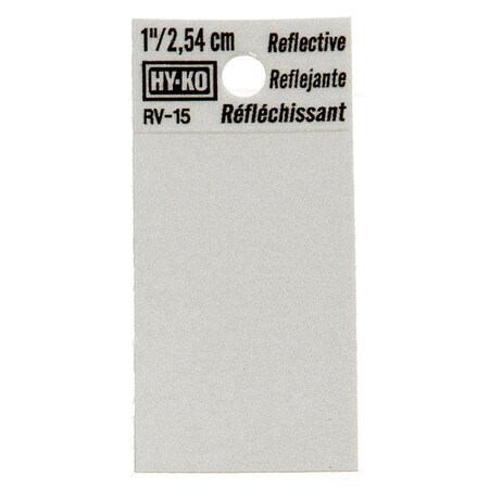 Hy-Ko 1.25In Reflective Blank, 10PK B00375